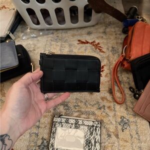 a new day Black and Gold Zippered Pouch